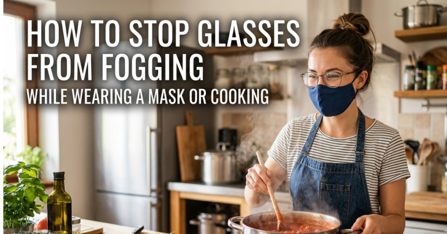 How to Stop Glasses from Fogging While Wearing a Mask or Cooking